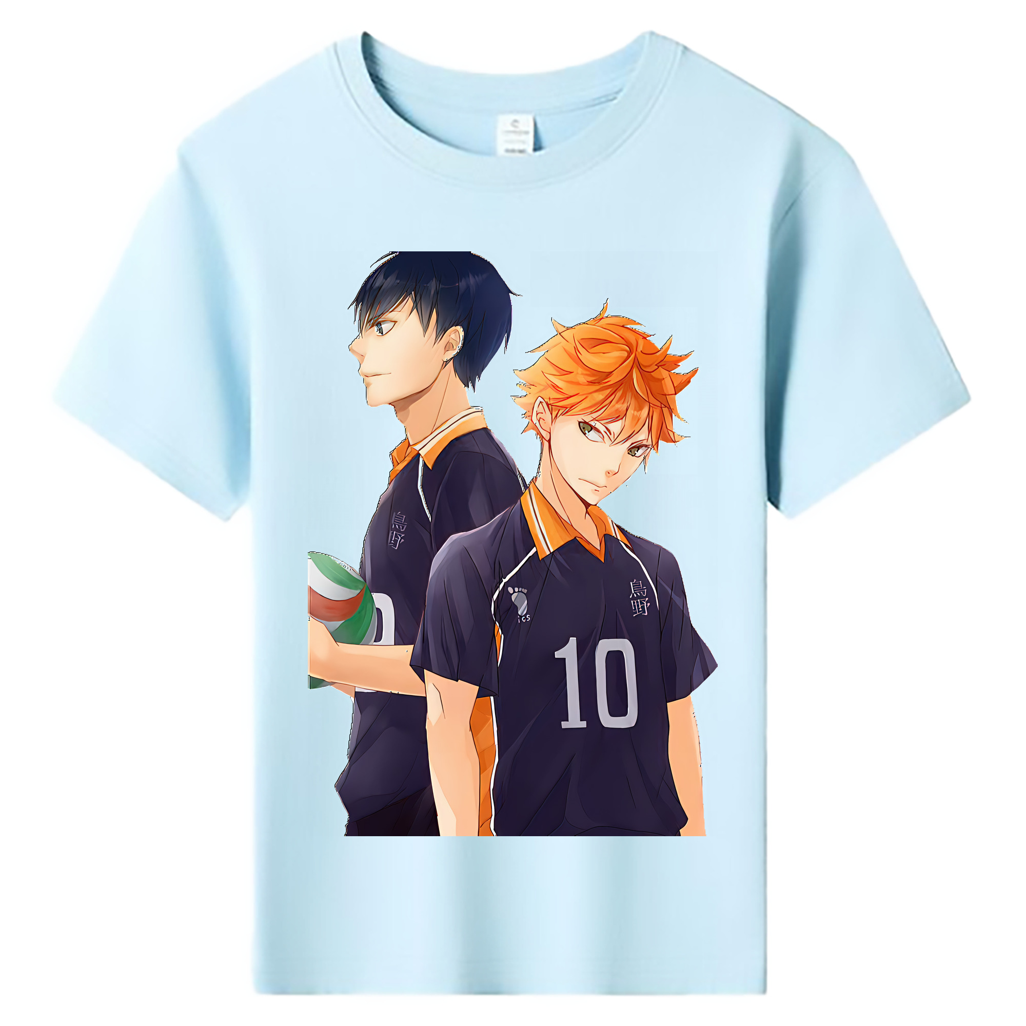 （画像用） ハイキュー!! Haikyu!! 綿100％キッズTシャツ（フロントプリント）